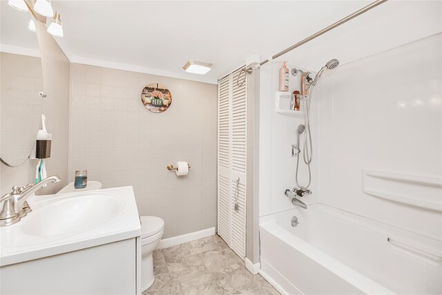 13 Valley View Dr, New Windsor, NY 12553 - full bathroom featuring vanity, washtub / shower combination, and a closet