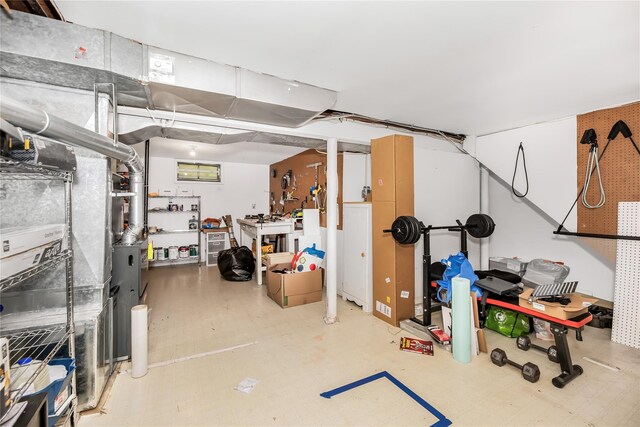 13 Valley View Dr, New Windsor, NY 12553 - unfinished basement with tile patterned floors