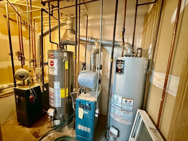 132-06 57th Rd, Flushing, NY 11355 - utilities with water heater and a heating unit
