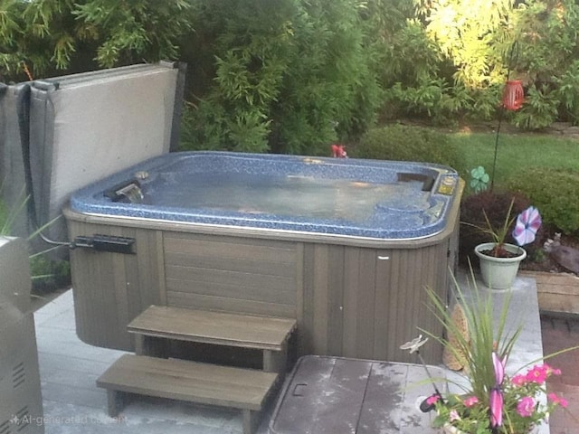 18 Laura Ct, Nesconset, NY 11767 - view of pool featuring a hot tub