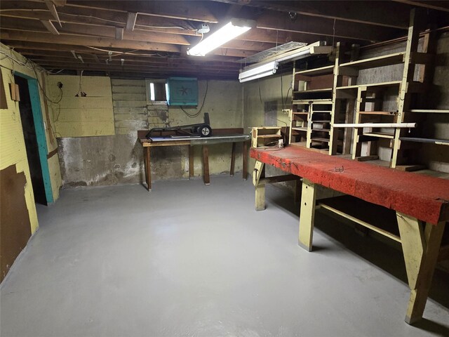 18 Laura Ct, Nesconset, NY 11767 - unfinished below grade area with a workshop area and electric panel