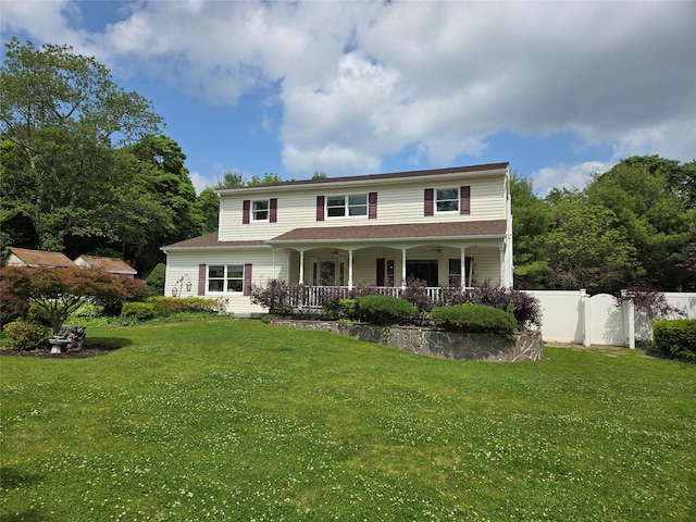 18 Laura Ct, Nesconset, NY 11767 - traditional-style home featuring a porch