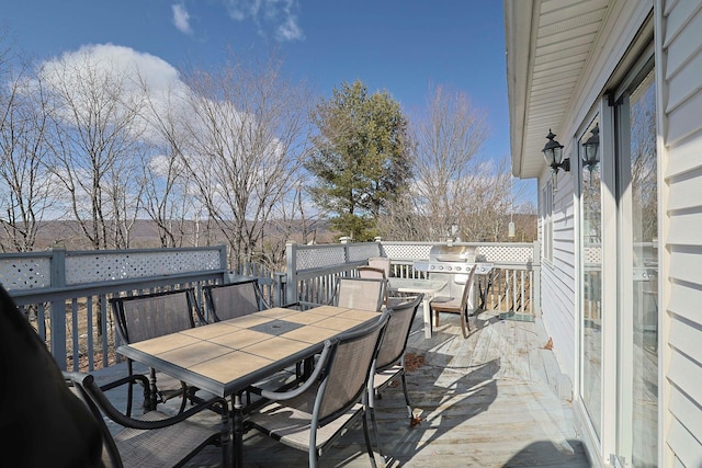 7 Tufts Ln, Highland Mills, NY 10930 - wooden deck featuring outdoor dining area
