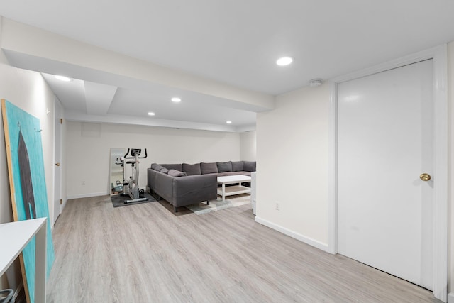 206 Brower Ave, Rockville Centre, NY 11570 - living room with wood finished floors and recessed lighting