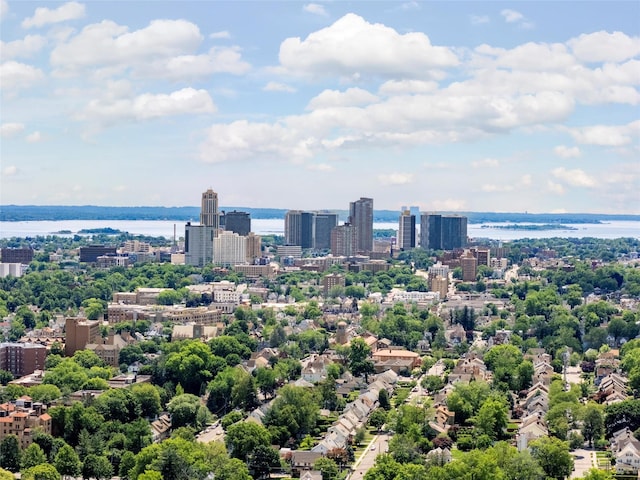 43 Calton Rd Unit 4J, New Rochelle, NY 10804 - view of urban area featuring a large body of water and a tree filled landscape