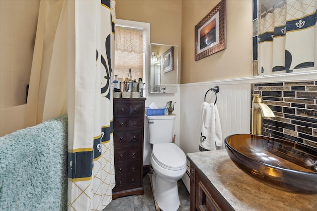 34 Alden Park Unit 34, Bronx, NY 10465 - full bathroom with vanity and a wainscoted wall