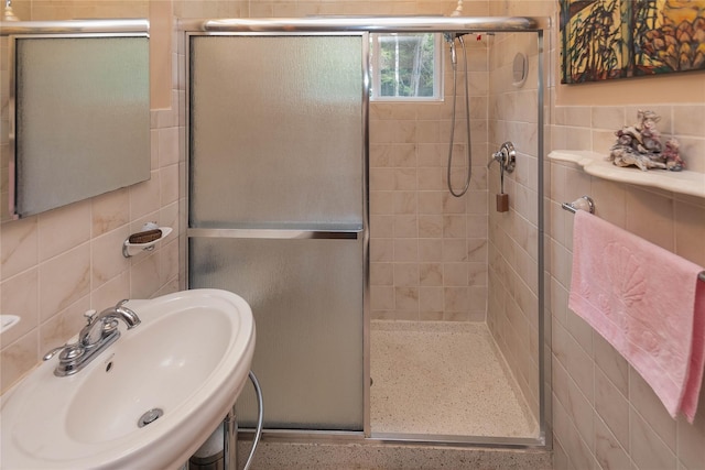 6807 State Route 42, Woodbourne, NY 12788 - full bathroom with tile walls and a shower stall