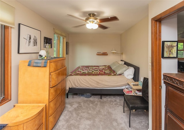 6807 State Route 42, Woodbourne, NY 12788 - carpeted bedroom with a ceiling fan