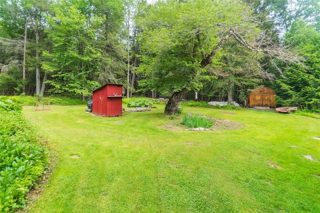 6807 State Route 42, Woodbourne, NY 12788 - view of grassy yard featuring a storage unit