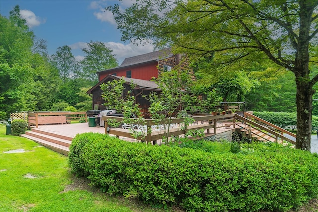 6807 State Route 42, Woodbourne, NY 12788 - view of yard featuring a deck