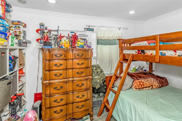 90 Charles St, Lynbrook, NY 11563 - bedroom featuring ornamental molding and recessed lighting