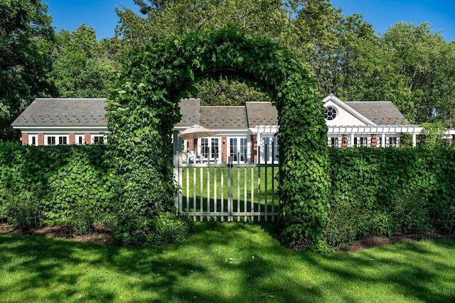 842 Sleepy Hollow Rd, Briarcliff Manor, NY 10510 - view of green lawn featuring french doors