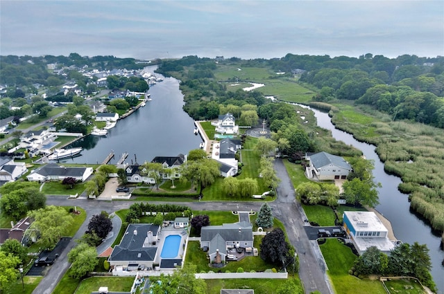 25 Jackwill Rd, East Patchogue, NY 11772 - aerial view of property and surrounding area featuring a large body of water