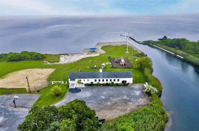 25 Jackwill Rd, East Patchogue, NY 11772 - drone / aerial view of a nearby body of water