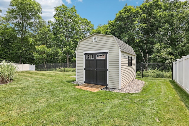 35 Laurel Cir, Goshen, NY 10924 - view of shed with a fenced backyard