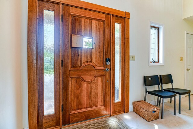 6 Riverside, Cornwall On Hudson, NY 12520 - foyer with light tile patterned flooring and baseboards