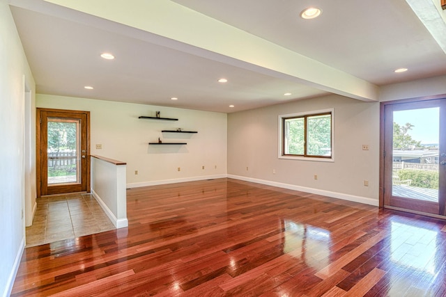 6 Riverside, Cornwall On Hudson, NY 12520 - unfurnished living room with wood finished floors, plenty of natural light, and recessed lighting