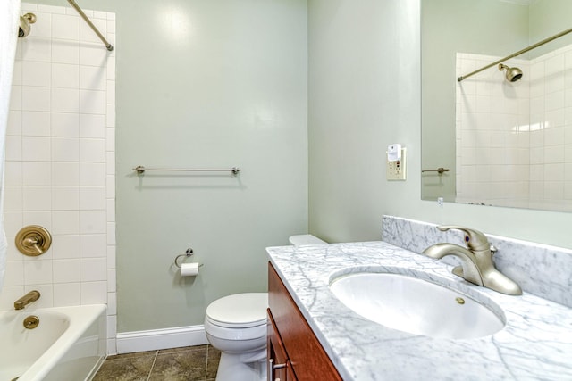 6 Riverside, Cornwall On Hudson, NY 12520 - full bath with vanity, shower / bath combination, and tile patterned floors