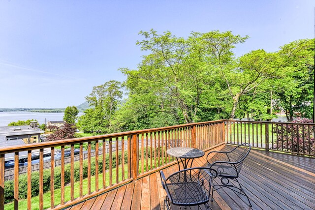 6 Riverside, Cornwall On Hudson, NY 12520 - wooden terrace featuring a water view