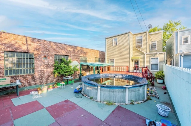 5883 57th Rd, Maspeth, NY 11378 - view of swimming pool with a covered pool