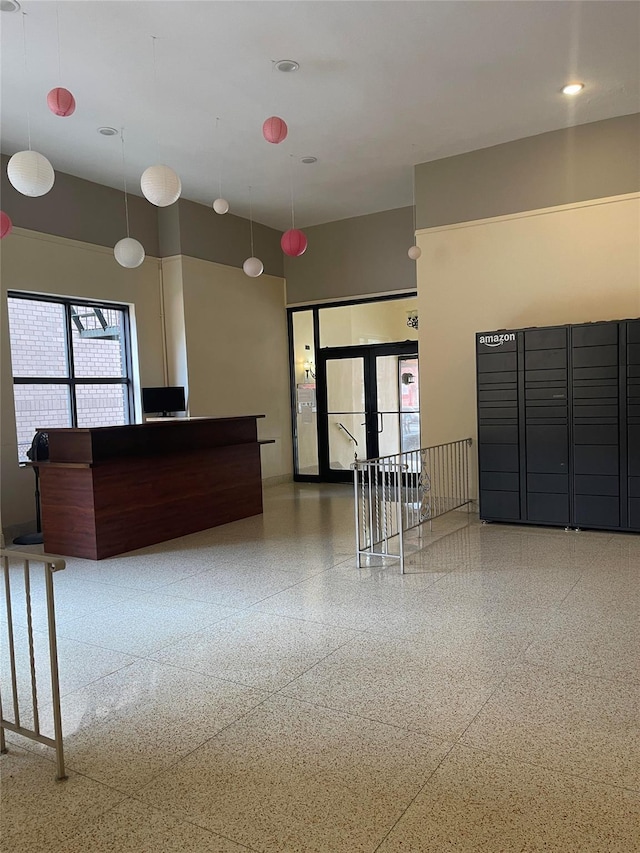 134-54 Maple Ave Unit 2S, Flushing, NY 11355 - reception with a high ceiling, recessed lighting, and french doors