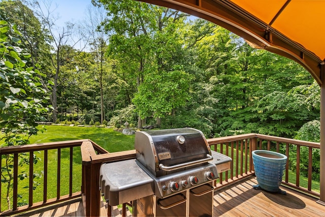 59 Krystal Dr, Somers, NY 10589 - wooden terrace featuring area for grilling and a yard