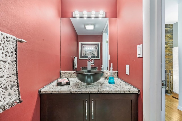 59 Krystal Dr, Somers, NY 10589 - bathroom featuring vanity and wood finished floors