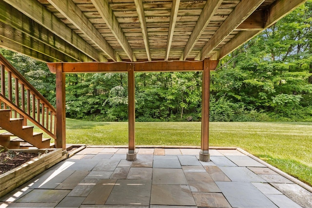 59 Krystal Dr, Somers, NY 10589 - view of patio featuring stairway