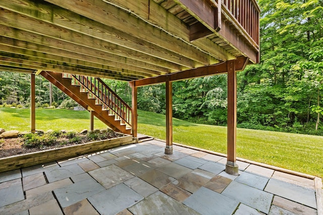 59 Krystal Dr, Somers, NY 10589 - view of patio featuring stairs