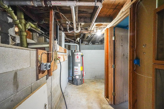 18 Port Jefferson Rd, Sound Beach, NY 11789 - unfinished below grade area with gas water heater