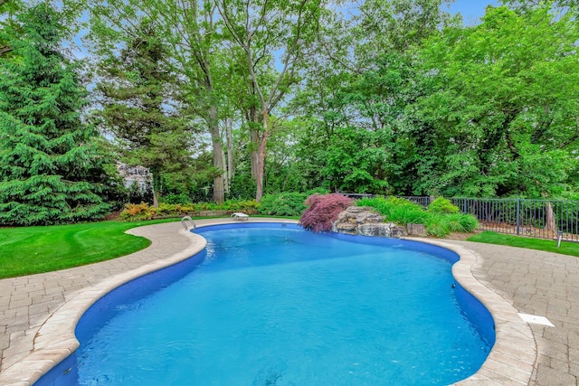 2 The Spout, Smithtown, NY 11787 - view of swimming pool featuring view of wooded area