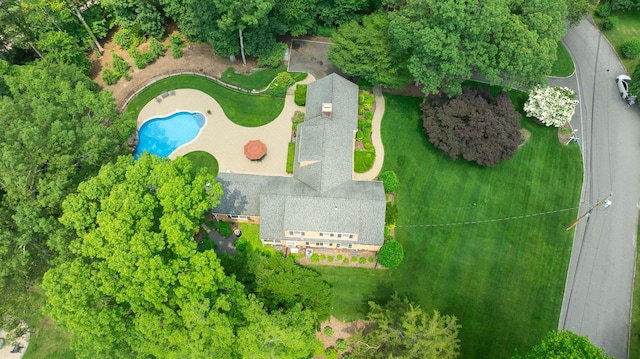 2 The Spout, Smithtown, NY 11787 - drone / aerial view of a pool