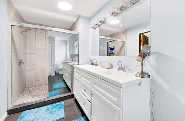 481 E Branch Rd, Patterson, NY 12563 - bathroom featuring a shower stall and double vanity
