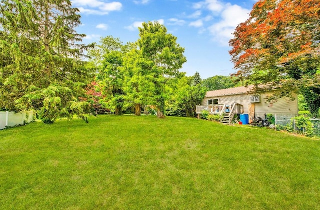481 E Branch Rd, Patterson, NY 12563 - fenced backyard with a wooden deck