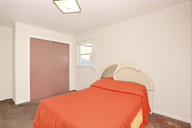 38 Wilson St, Middletown, NY 10940 - bedroom featuring carpet, ornamental molding, and a closet