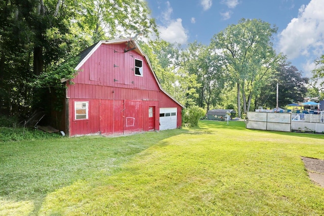 38 Wilson St, Middletown, NY 10940 - view of barn with driveway and a lawn