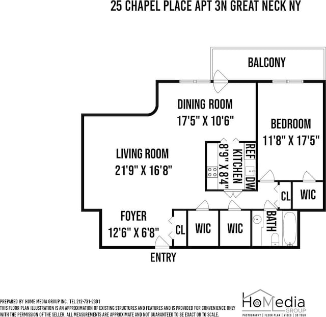 25 Chapel Pl Unit 3N, Great Neck, NY 11021 - home floor plan