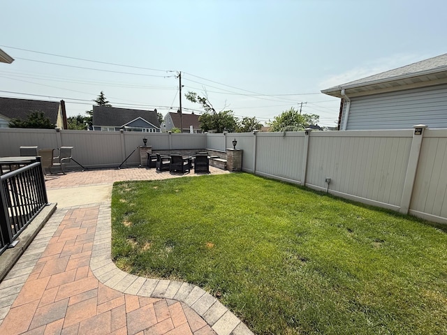 1803 Front St, East Meadow, NY 11554 - fenced backyard with a patio