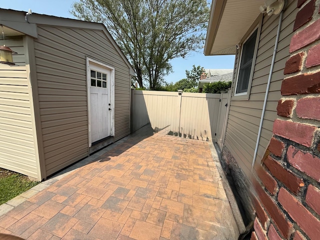 1803 Front St, East Meadow, NY 11554 - view of patio / terrace featuring an outbuilding