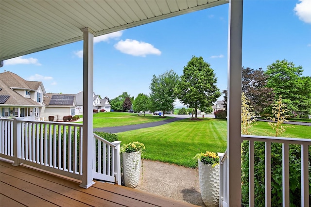 11 Pacer Ct, Goshen, NY 10924 - porch with a lawn and a residential view
