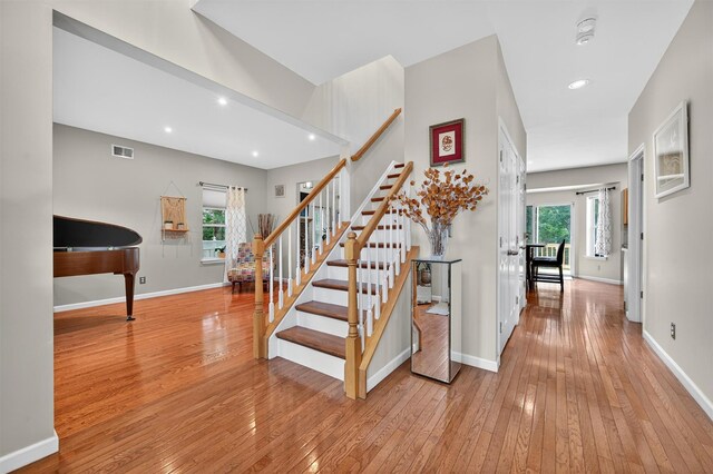 11 Pacer Ct, Goshen, NY 10924 - staircase featuring hardwood / wood-style floors and recessed lighting