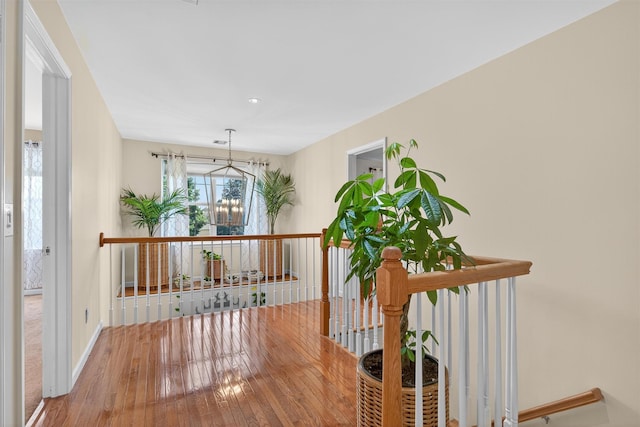 11 Pacer Ct, Goshen, NY 10924 - hall featuring hardwood / wood-style flooring, an upstairs landing, and recessed lighting