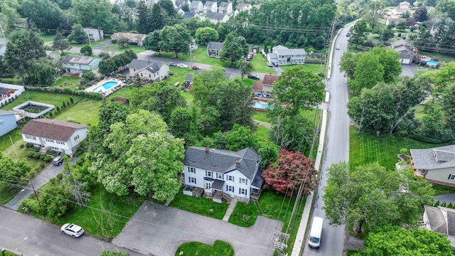 265 Goodwill Rd, Montgomery, NY 12549 - aerial perspective of suburban area with a tree filled landscape