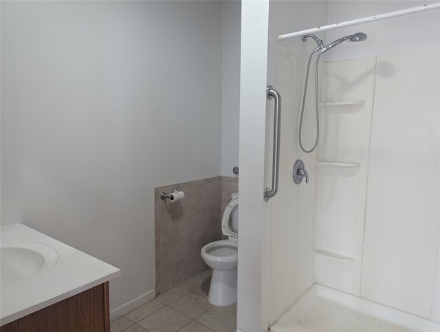 265 Goodwill Rd, Montgomery, NY 12549 - bathroom with a shower, tile patterned flooring, and vanity