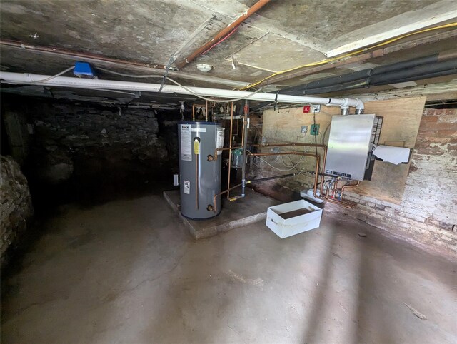 265 Goodwill Rd, Montgomery, NY 12549 - unfinished basement featuring water heater