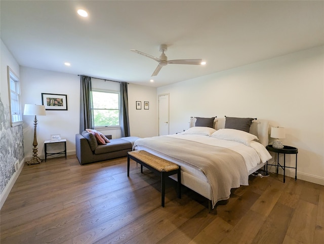 1 Concord Dr, Fort Salonga, NY 11768 - bedroom with wood finished floors, recessed lighting, and ceiling fan