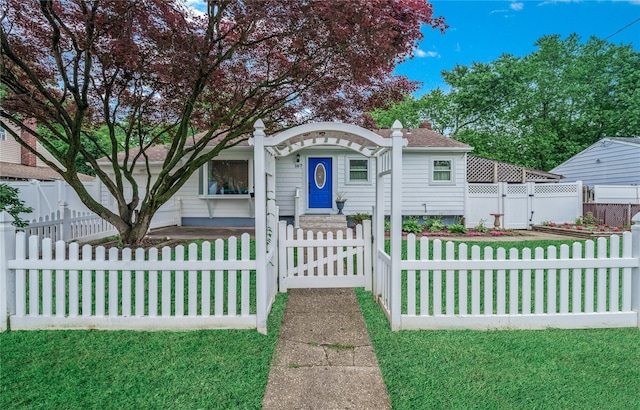 167 Front Ave, Brentwood, NY 11717 - view of front of house featuring a fenced front yard