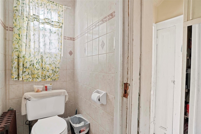109 Leverich St, Hempstead, NY 11550 - bathroom featuring toilet and radiator heating unit