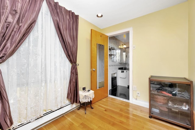 80-04 Cowles Ct, Middle Village, NY 11379 - spare room featuring wood finished floors and recessed lighting