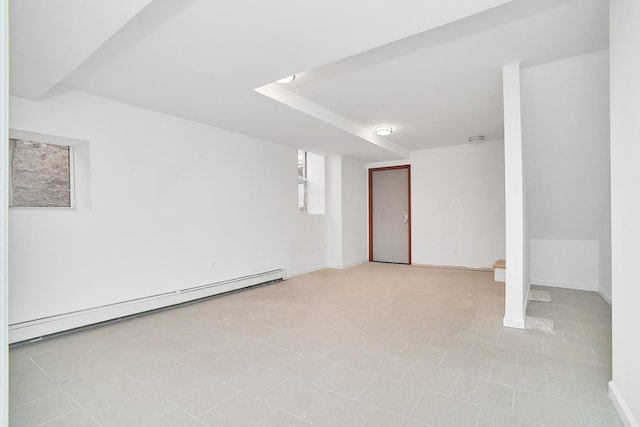 1069 Grant Ave, Bronx, NY 10456 - finished below grade area with a baseboard radiator and baseboards